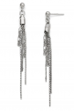 Black Bow Jewelry & Co. Five Strand Multi Style Chain Earrings 