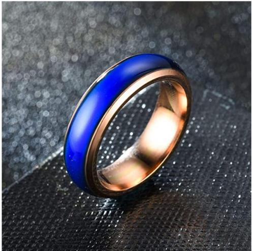 Aokarry Stainless Steel Ring Color Changing Mood