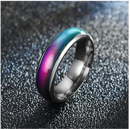 Aokarry Stainless Steel Ring Color Changing Mood