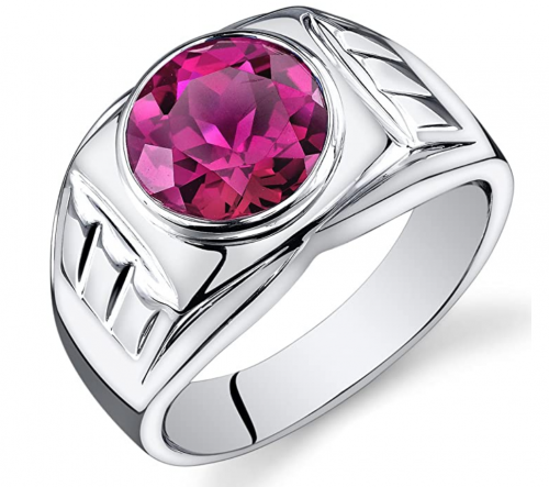 Peora Ruby-Sterling Silver Ring