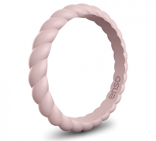 Enso Rings Stackable Braided Silicone Wedding Ring