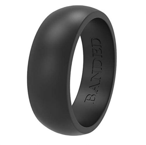 BANDED GLORY Silicone Wedding Ring for Men and Women Rubber Wedding Bands