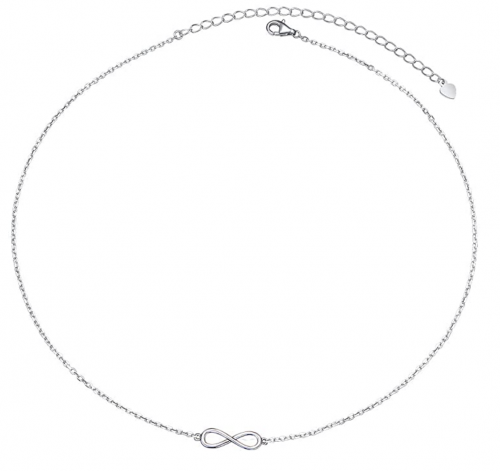 Silver Mountain S925 Sterling Silver Choker Short Dainty Necklace