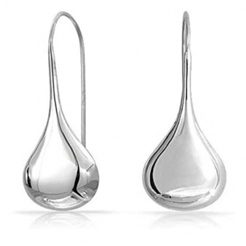 Silverline Jewelry Store Sterling Silver Classic TearDrop Hook Dangle Drop Earrings