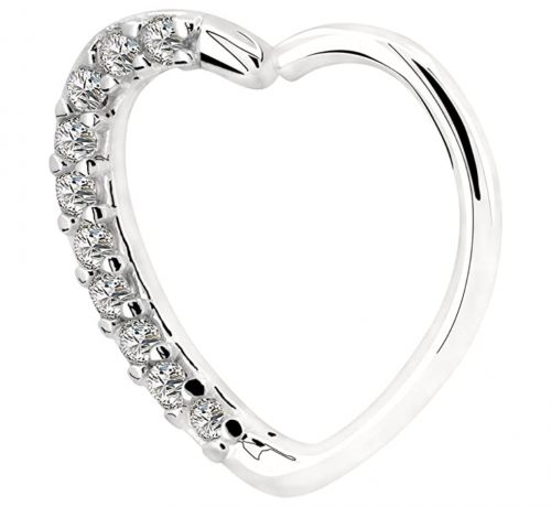 OUFER Heart-Sharped Helix Earring