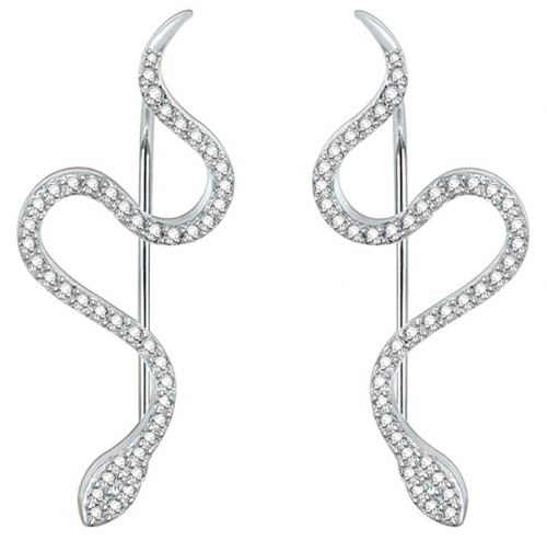 AoedeJ Snake Ear Climber Earrings