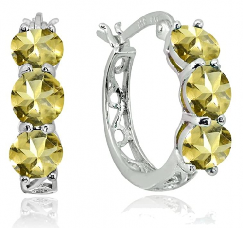 Gemstar Citrine Huggies