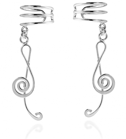 My Melody Treble Clef Ear Cuffs