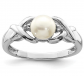 ICE CARATS Button Pearl Diamond Ring