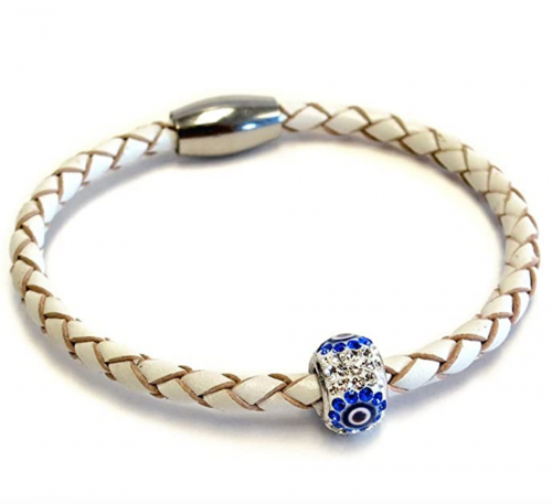 Liza Schwartz Evil Eye Good Luck and Protection Premium Leather Bracelet