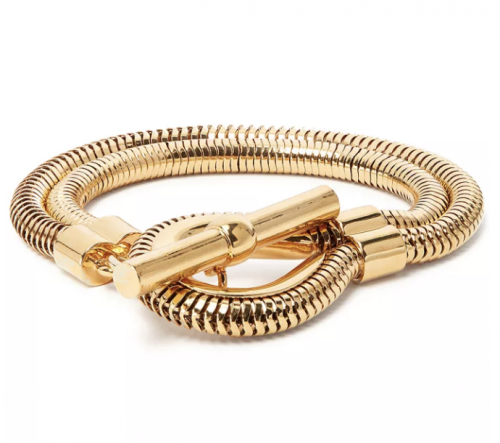 New York Gold-Tone Snake Chain Bracelet