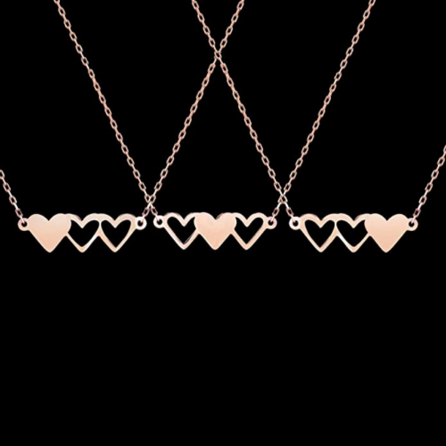 VLINRAS Best Friends Necklace for 3