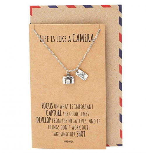 Quan Jewelry Vintage Camera Necklace