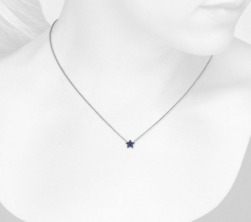 Blue Nile Mini Sapphire Star Pendant