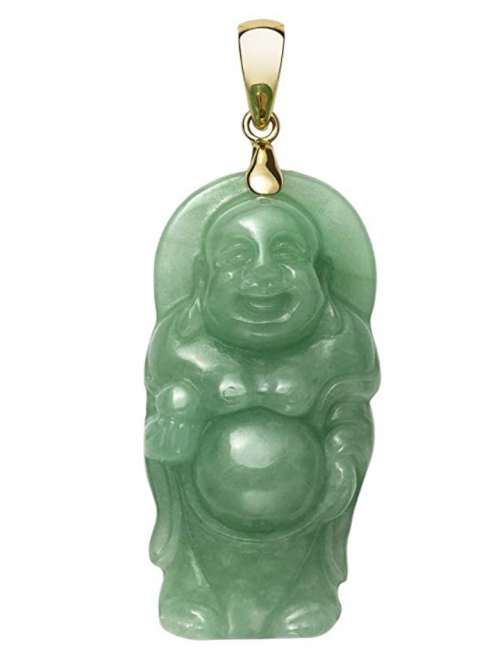 Belacqua Natural Jade Buddha Pendant