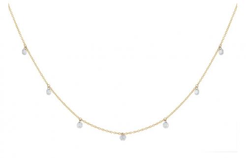 Adinas Jewels Floating Diamond Necklace