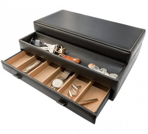 Stock Your Home Luxury Men's Dresser Valet Organizer
