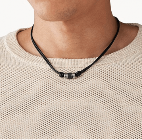 Fossil Stainless Steel Station Necklace