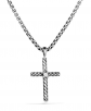 David Yurman Cable Cross Necklace with Diamond