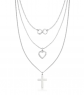 Ross Simons Italian Sterling Silver Symbol Layered Necklace