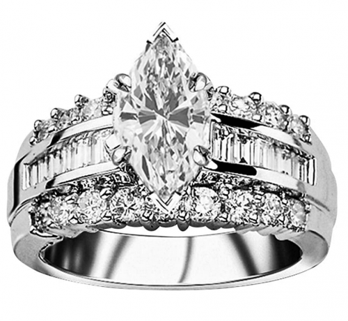 Houston Diamond Marquise Ring