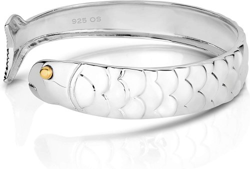 Silver Fish Bracelet Side