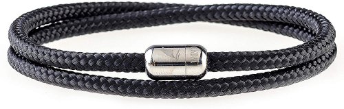 Wind Passion Stainless Steel Magnetic Clasp Durable Rope Cord Unisex Bracelet for Men Women 