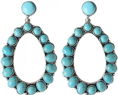 Wonderent Bohemian Turquoise Earrings