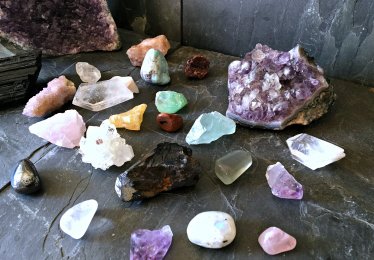 Beautiful Raw Crystal Rings with Healing Properties