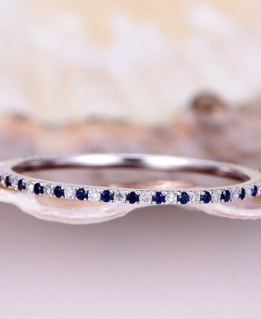 Our Favorite Sapphire Wedding Bands for 2019